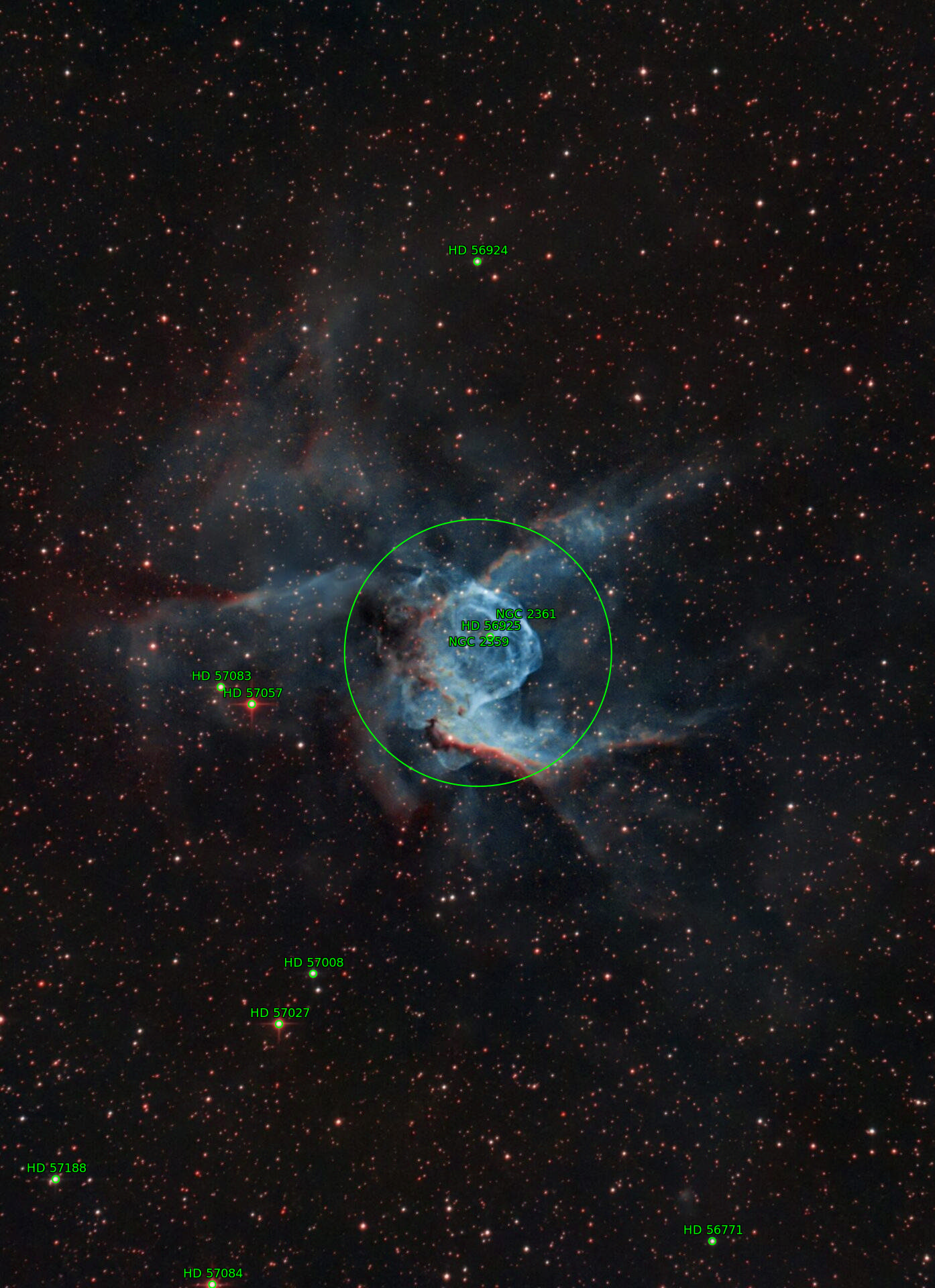 Sternkarten-Overlay (Astrometry.net)