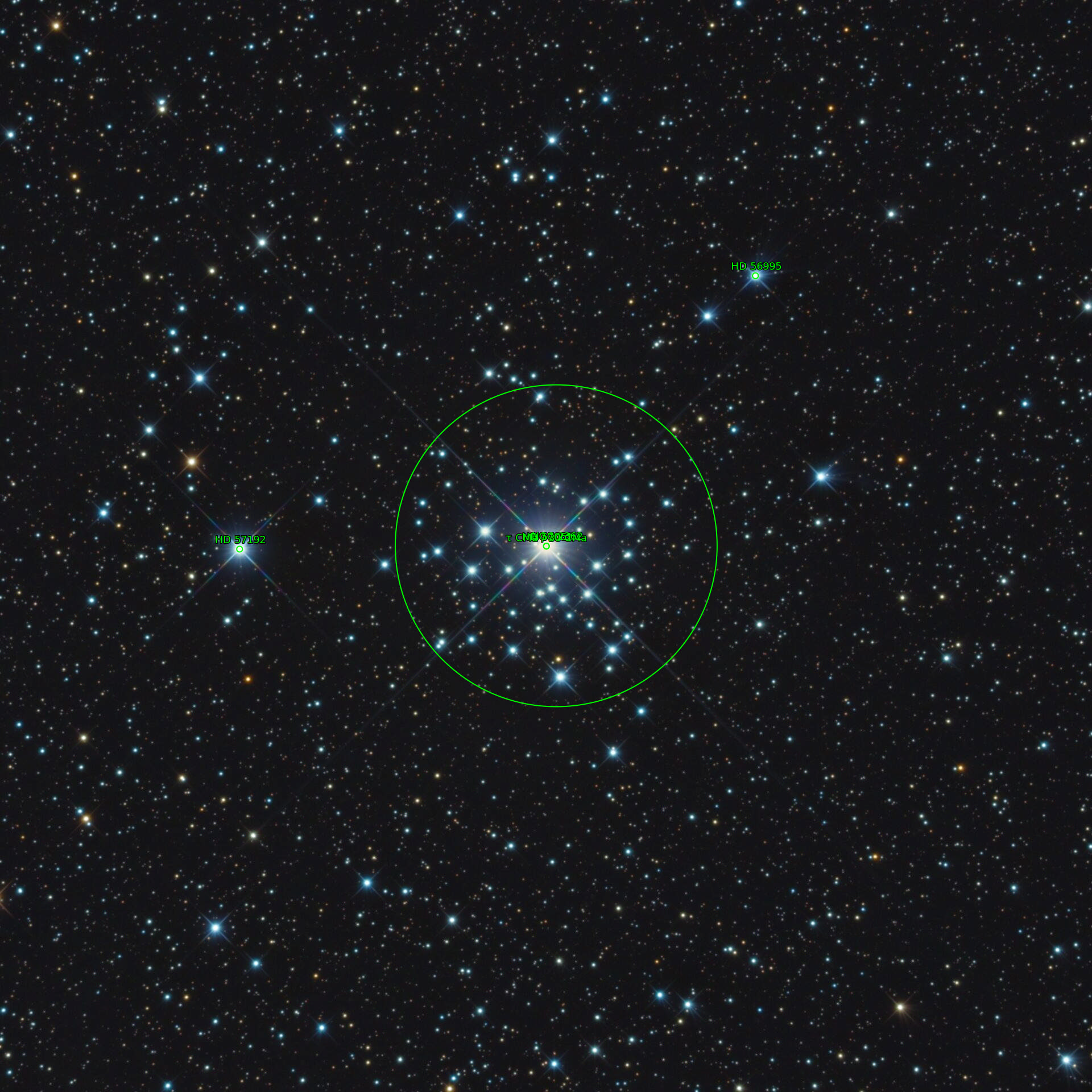Sternkarten-Overlay (Astrometry.net)