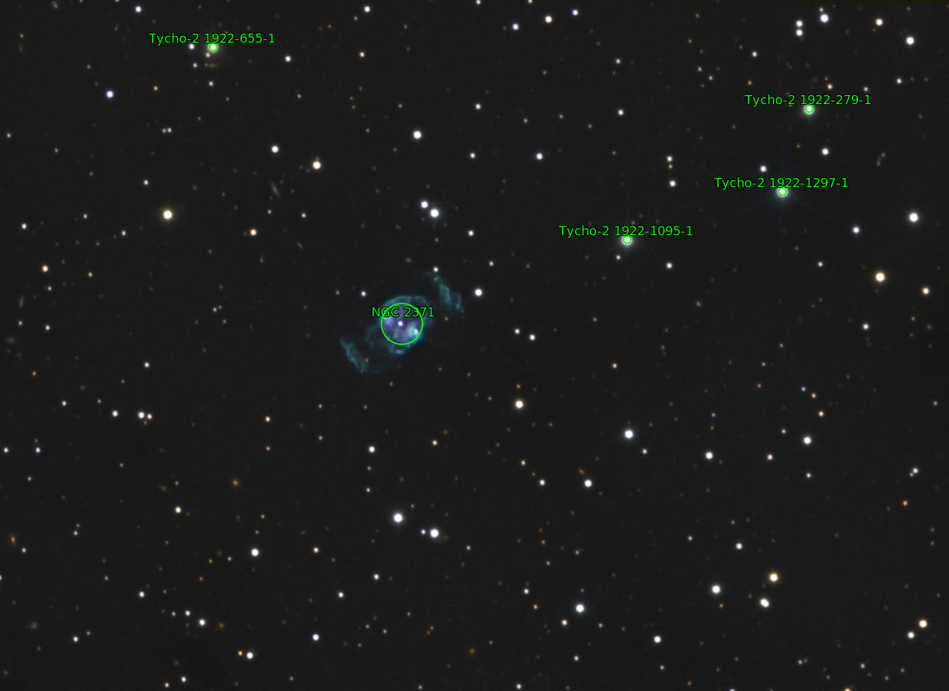 Sternkarten-Overlay (Astrometry.net)