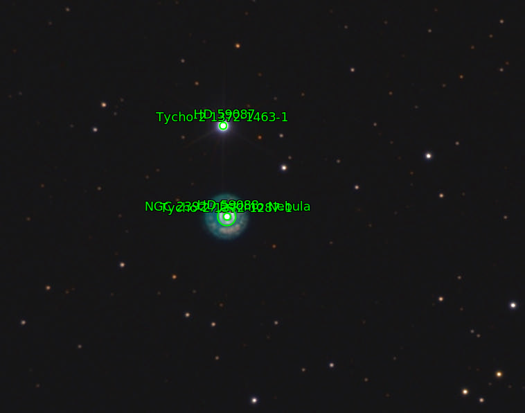 Sternkarten-Overlay (Astrometry.net)