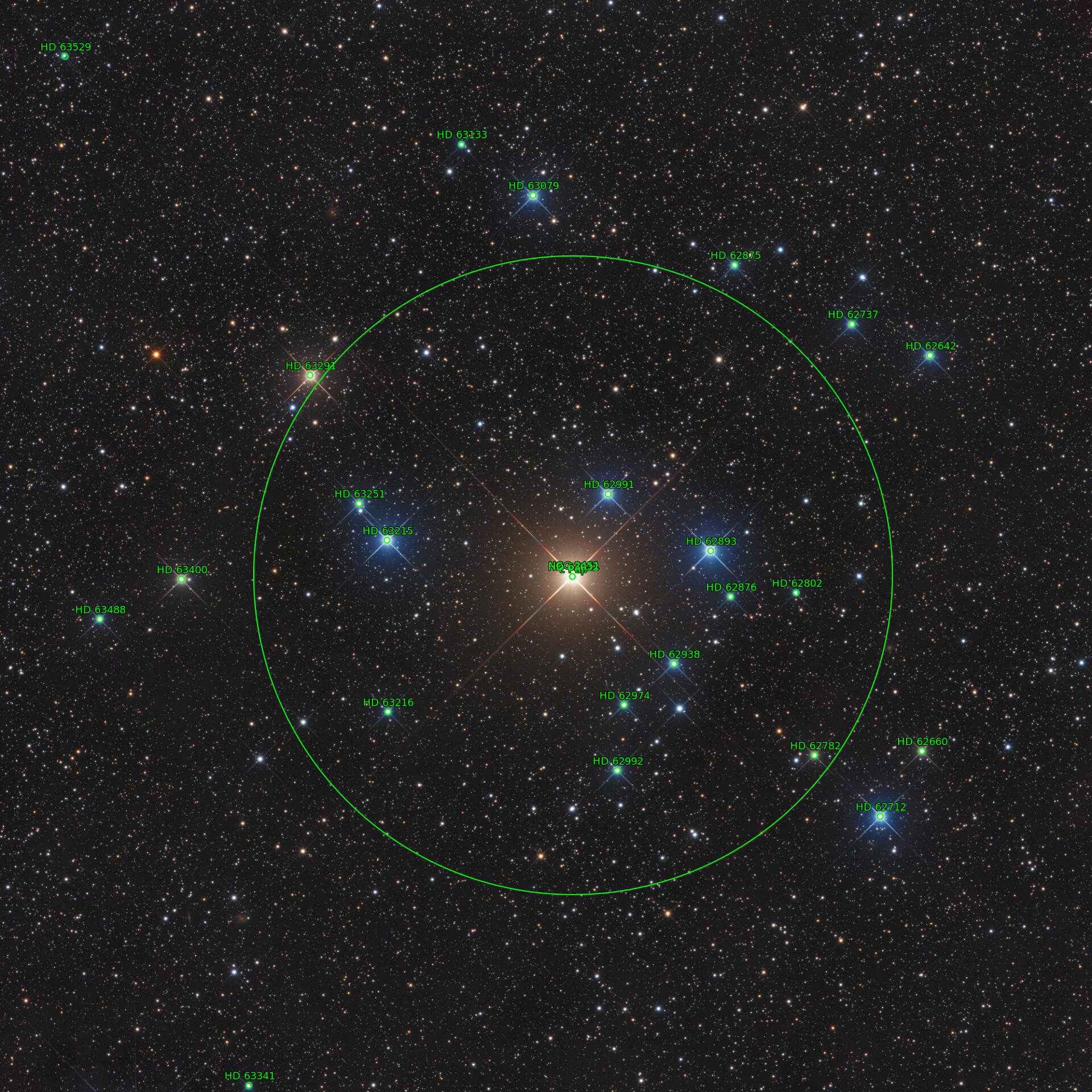 Sternkarten-Overlay (Astrometry.net)