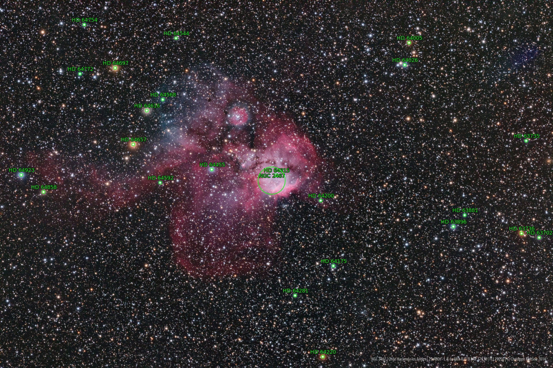 Sternkarten-Overlay (Astrometry.net)