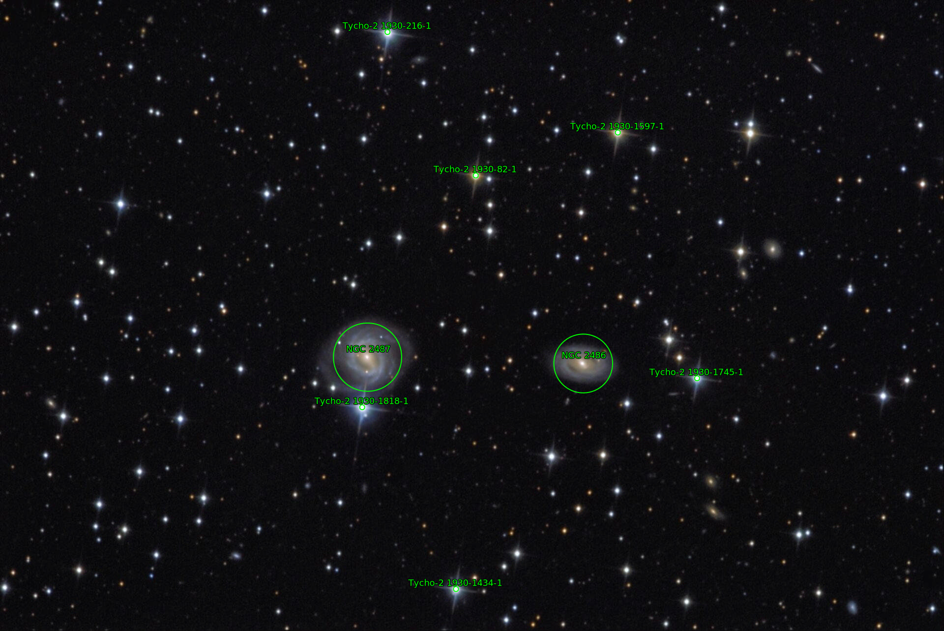 Sternkarten-Overlay (Astrometry.net)