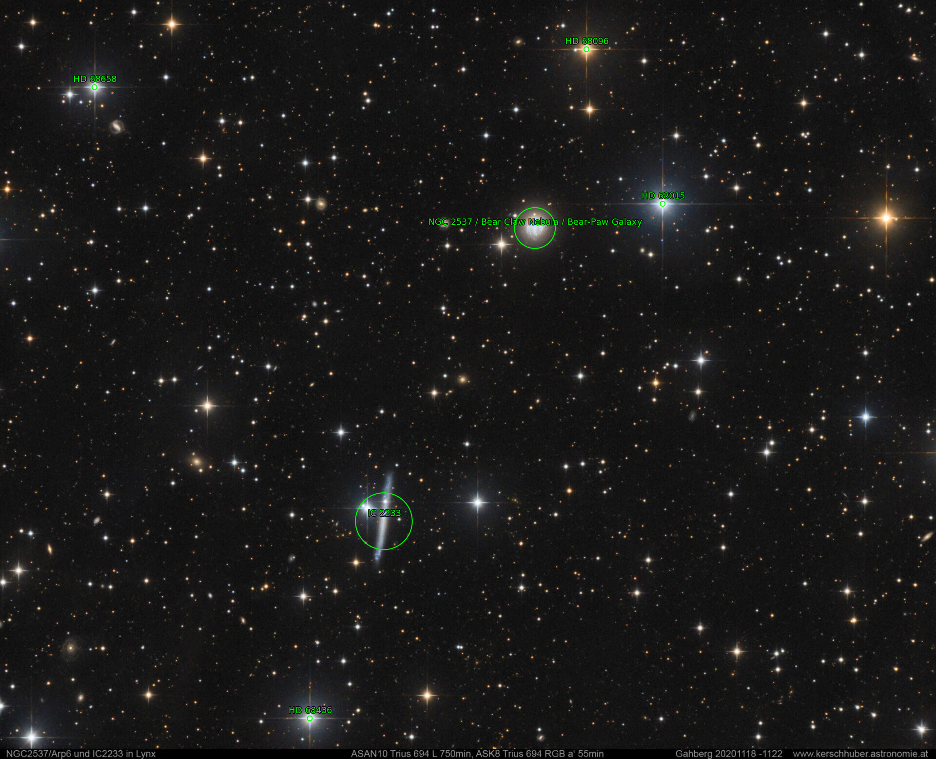 Sternkarten-Overlay (Astrometry.net)