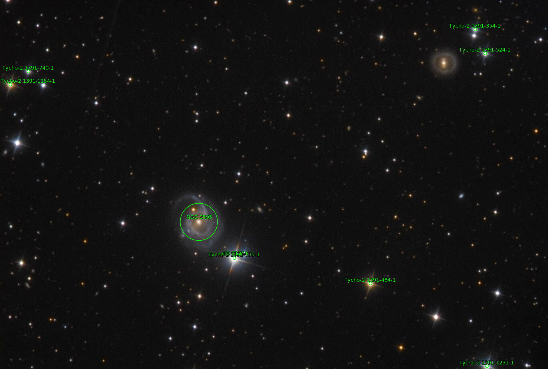 Sternkarten-Overlay (Astrometry.net)
