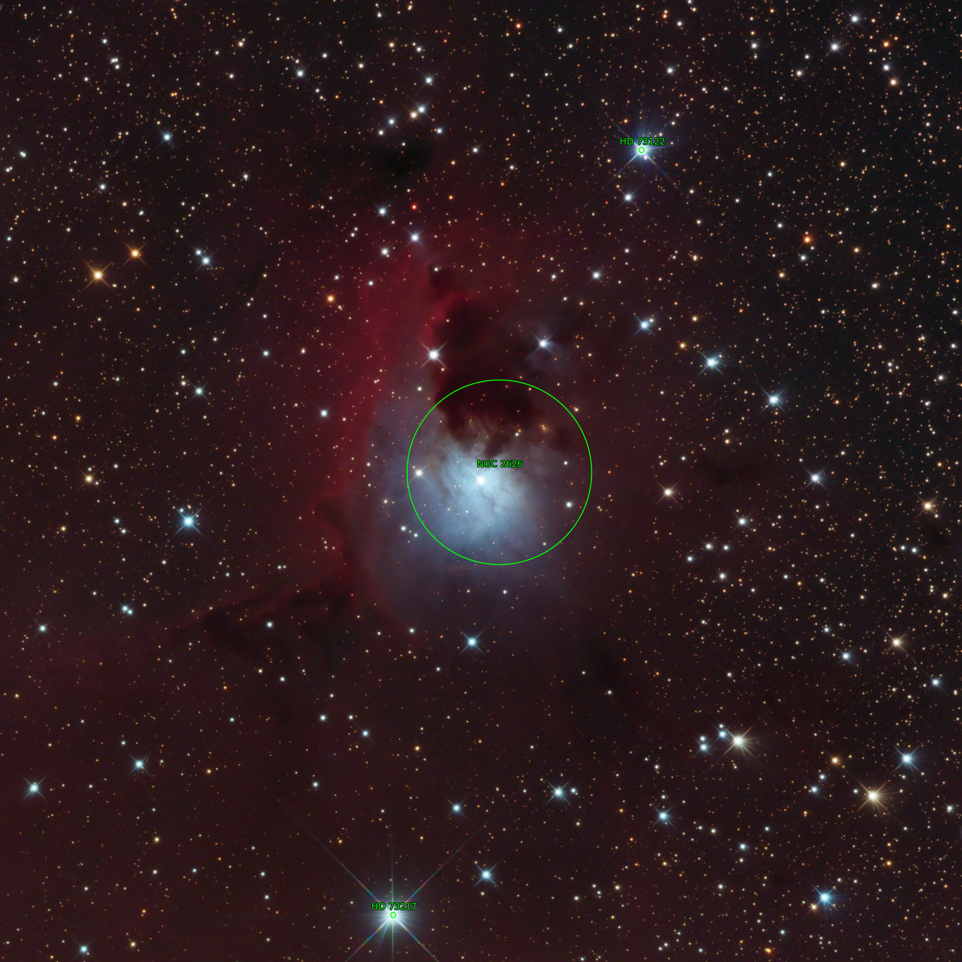Sternkarten-Overlay (Astrometry.net)