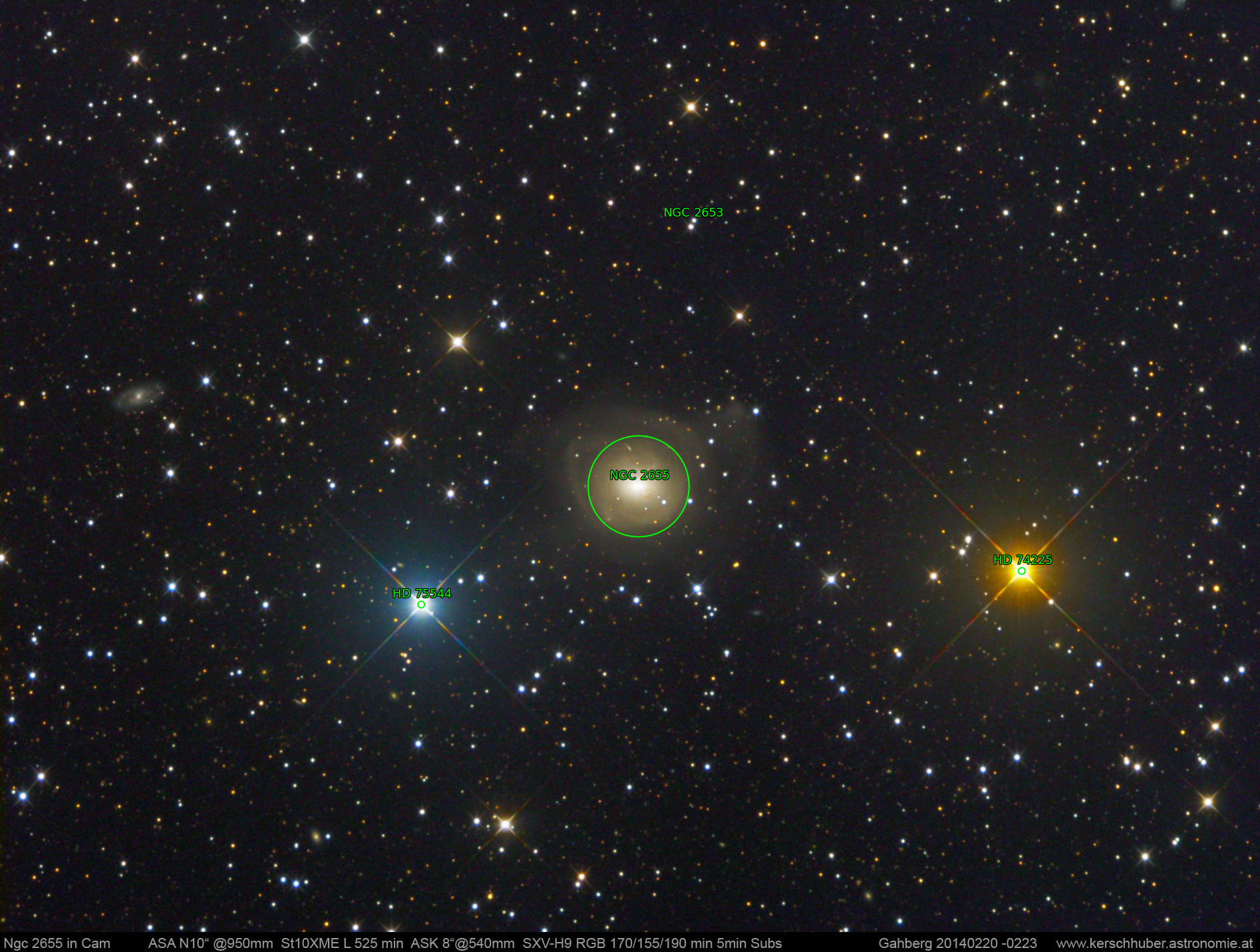 Sternkarten-Overlay (Astrometry.net)