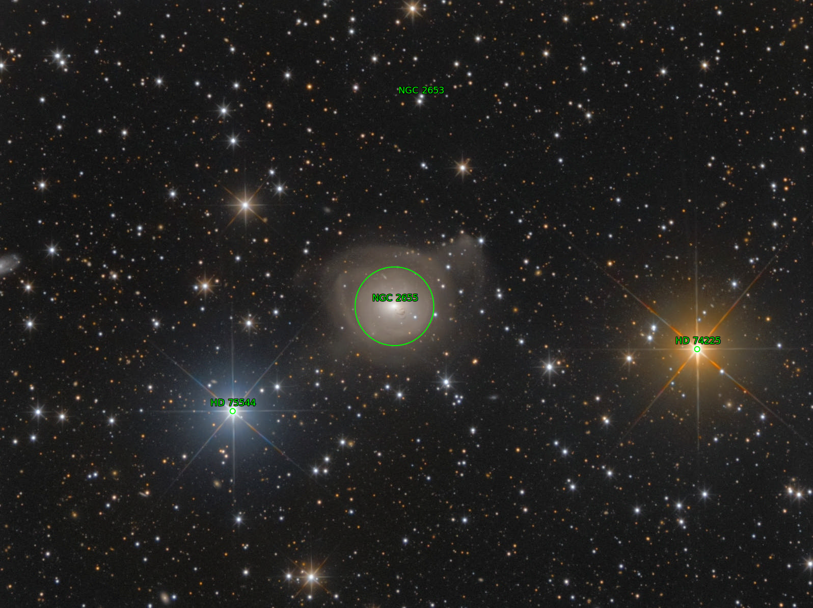 Sternkarten-Overlay (Astrometry.net)