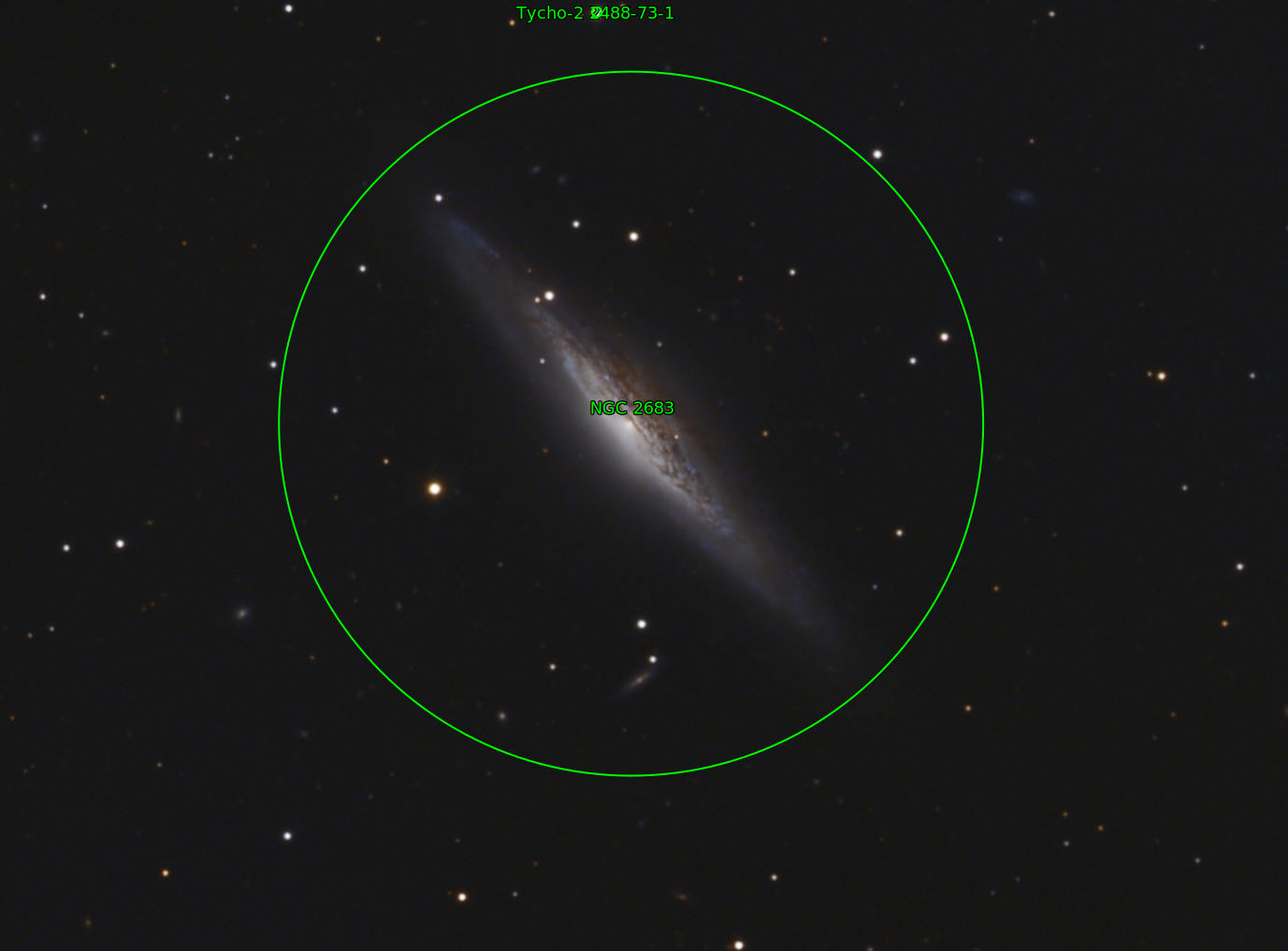Sternkarten-Overlay (Astrometry.net)
