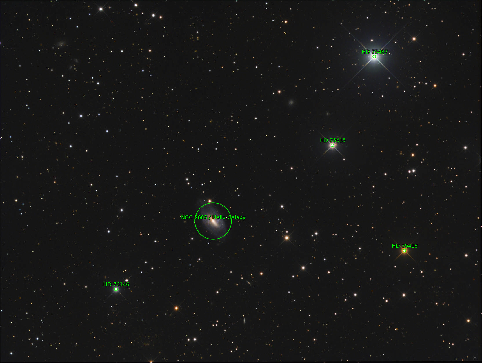Sternkarten-Overlay (Astrometry.net)