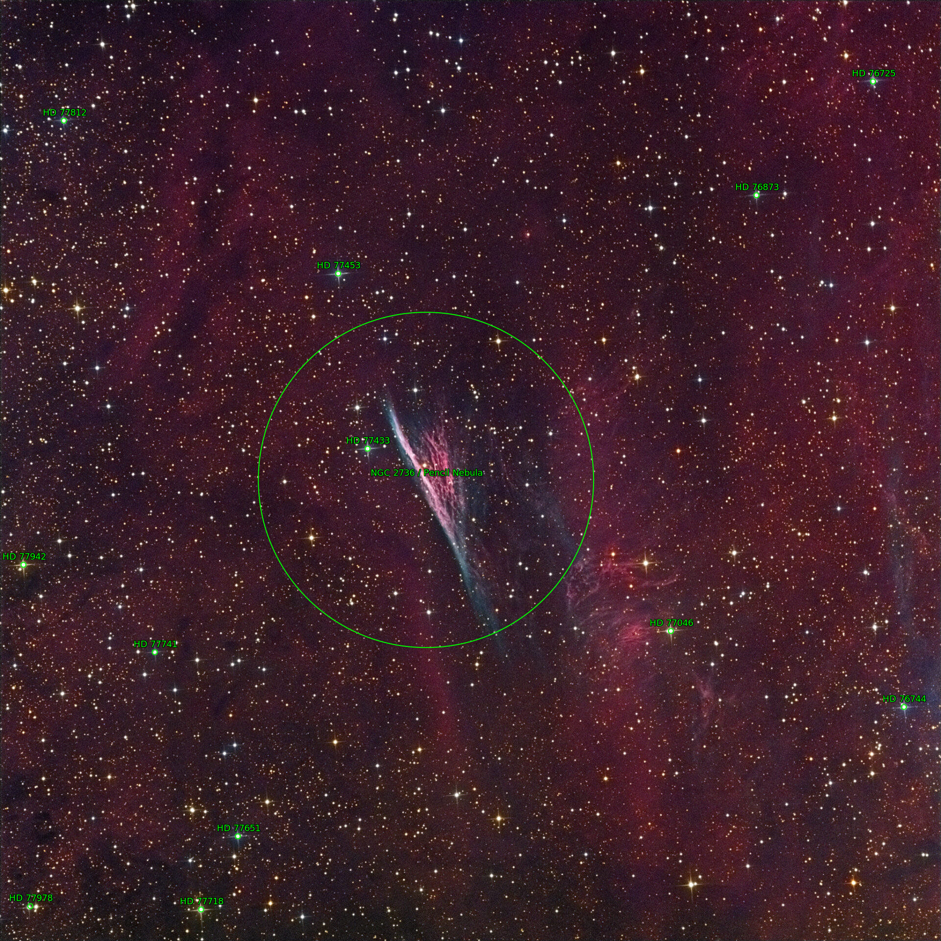 Sternkarten-Overlay (Astrometry.net)