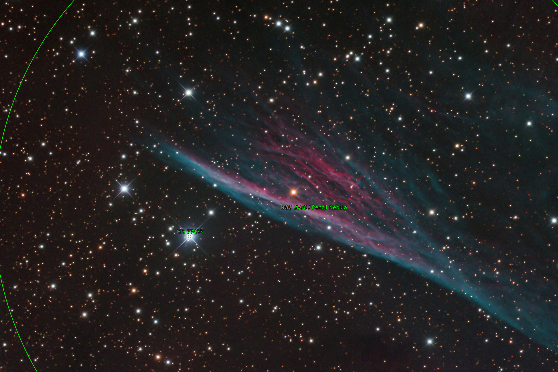 Sternkarten-Overlay (Astrometry.net)