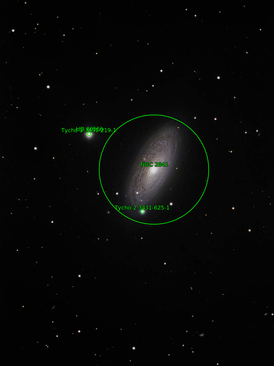 Sternkarten-Overlay (Astrometry.net)