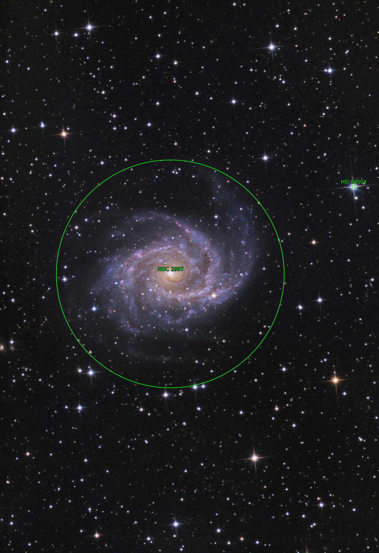 Sternkarten-Overlay (Astrometry.net)