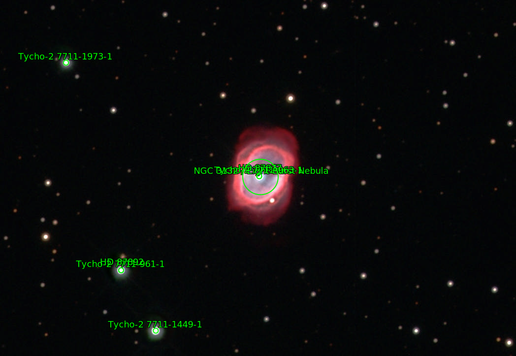 Sternkarten-Overlay (Astrometry.net)