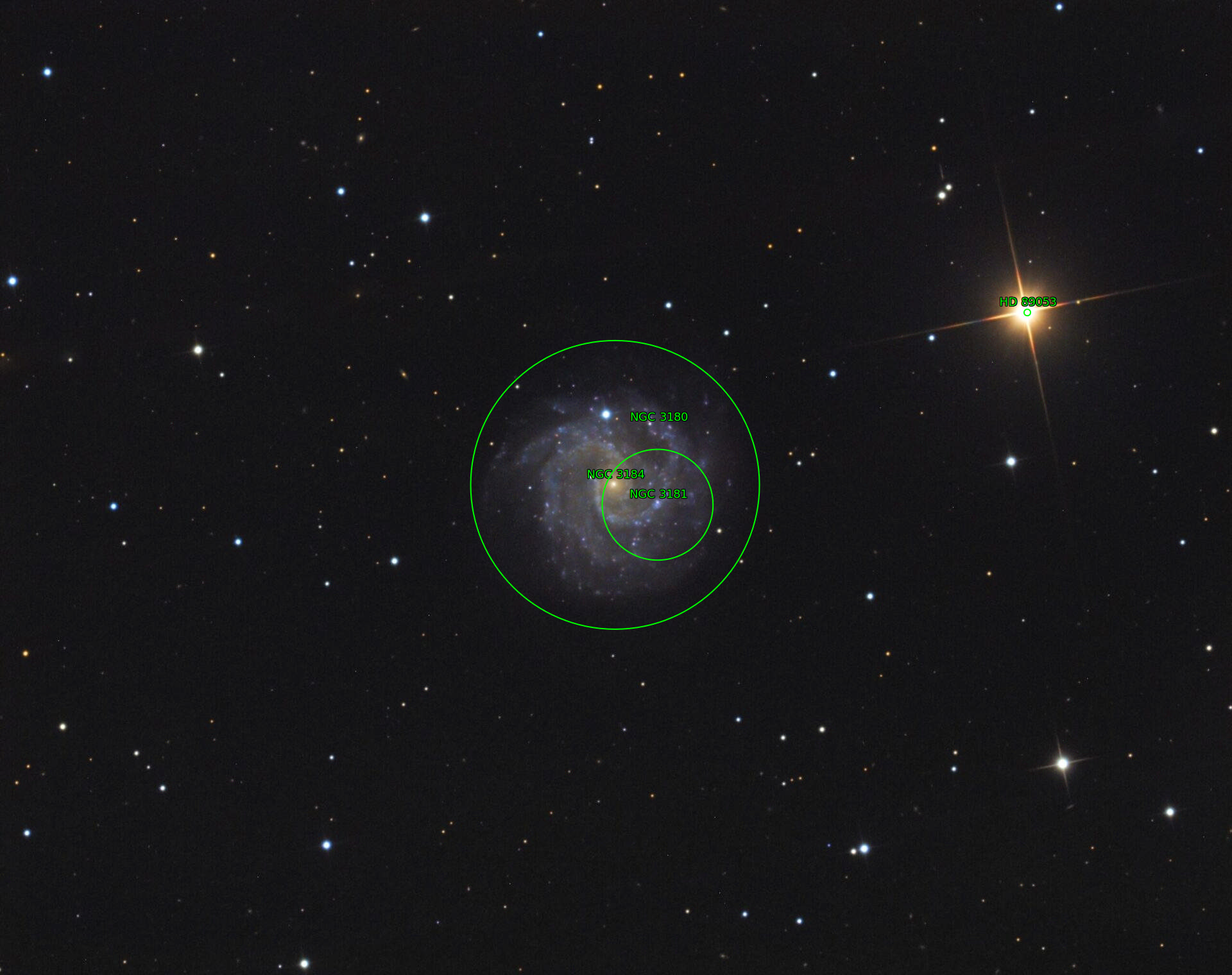Sternkarten-Overlay (Astrometry.net)