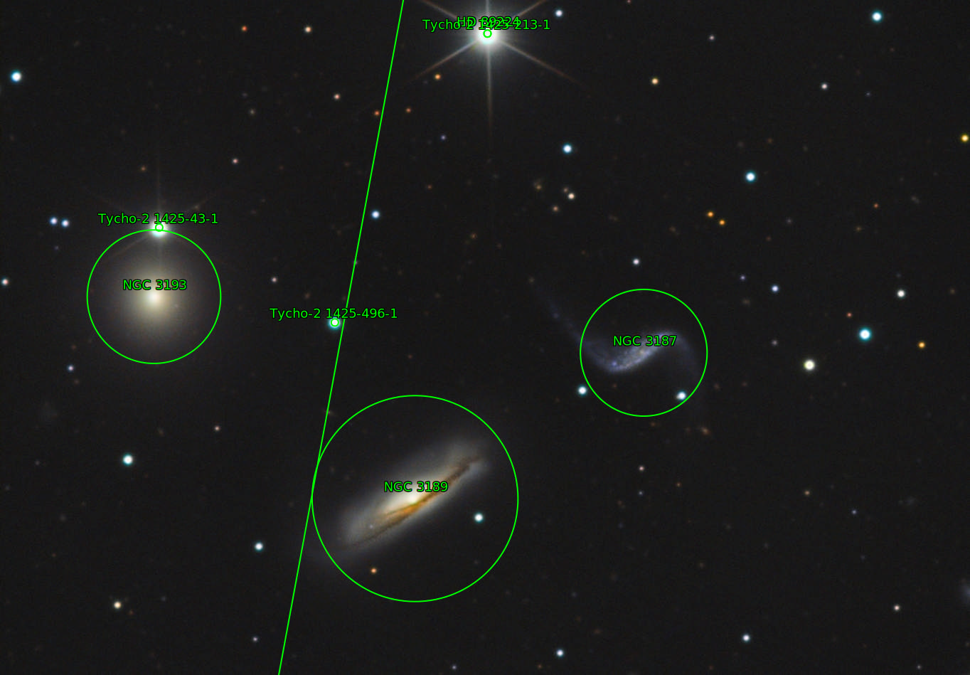 Sternkarten-Overlay (Astrometry.net)