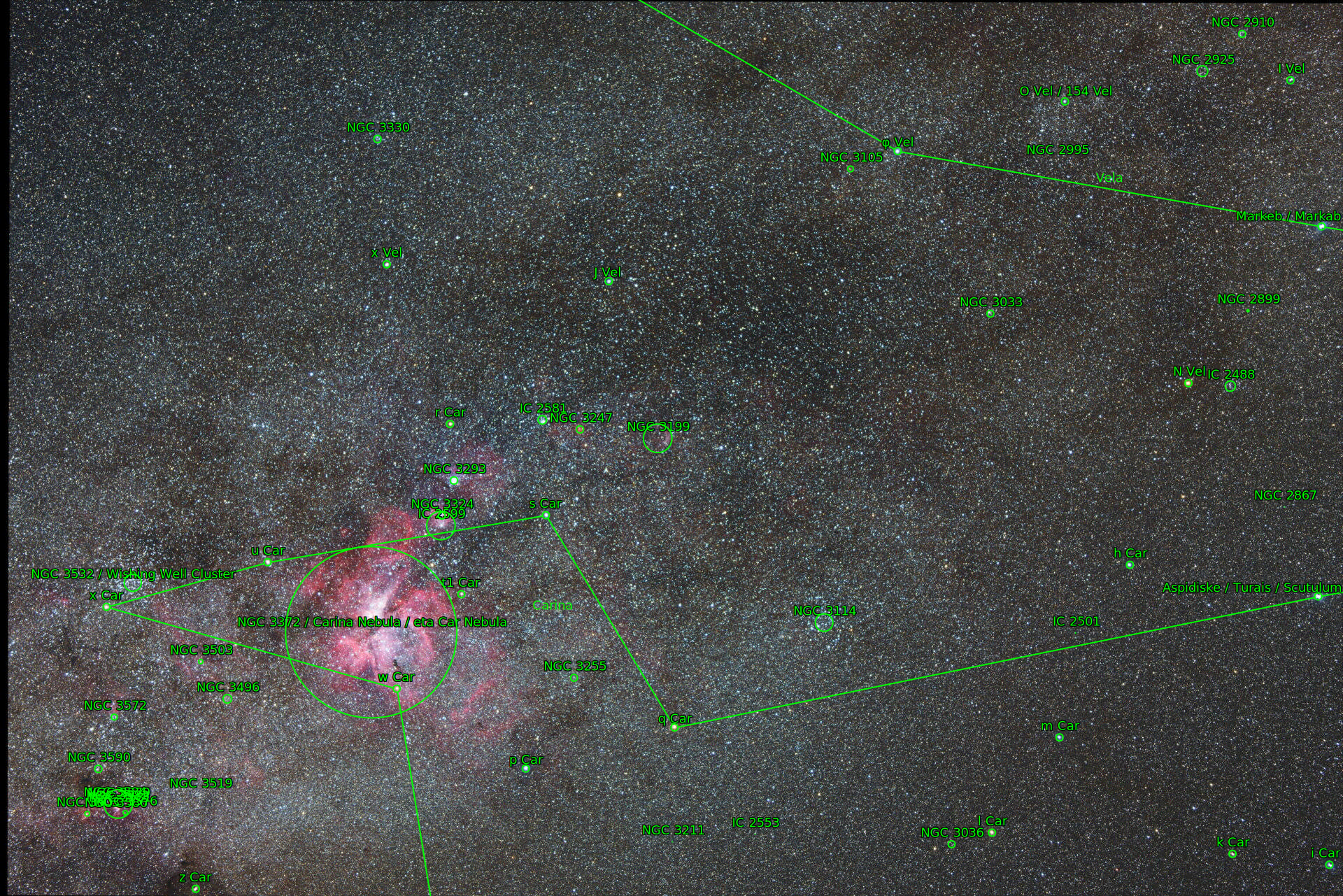 Sternkarten-Overlay (Astrometry.net)