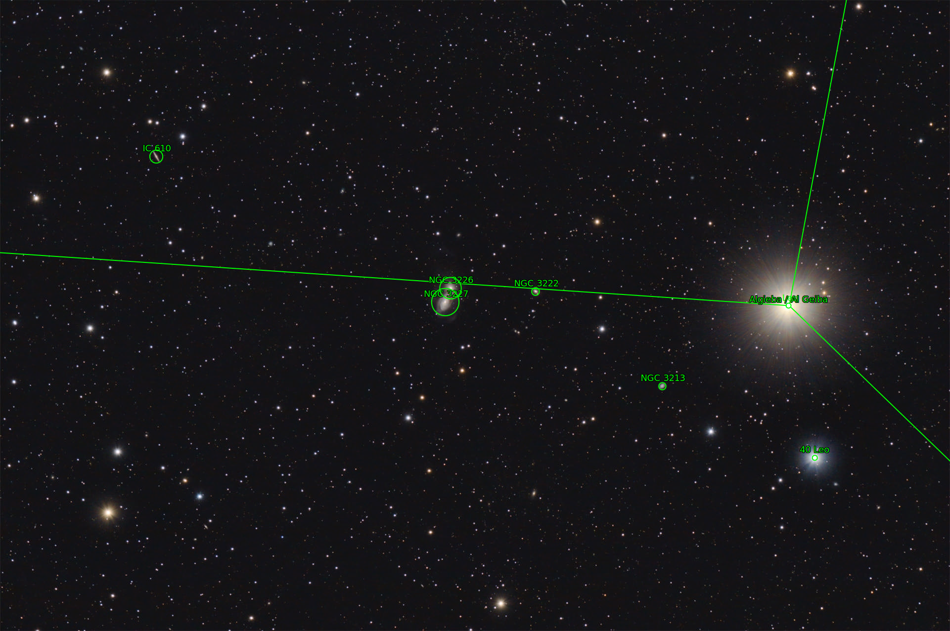 Sternkarten-Overlay (Astrometry.net)
