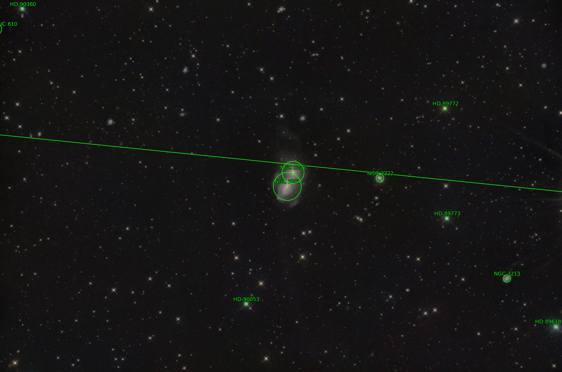 Sternkarten-Overlay (Astrometry.net)