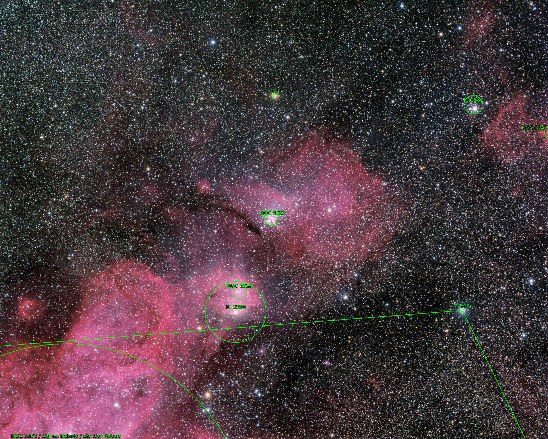 Sternkarten-Overlay (Astrometry.net)