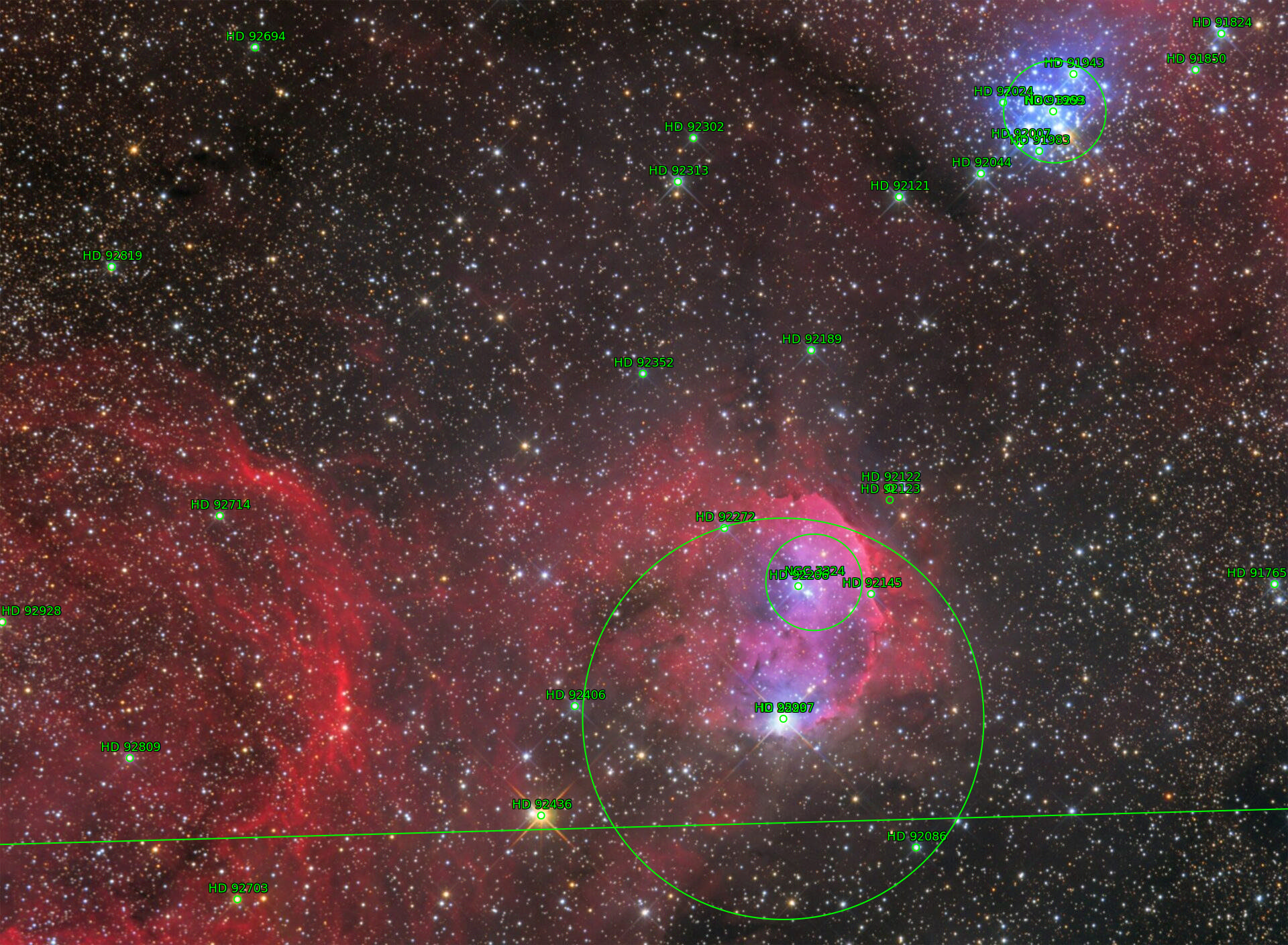 Sternkarten-Overlay (Astrometry.net)