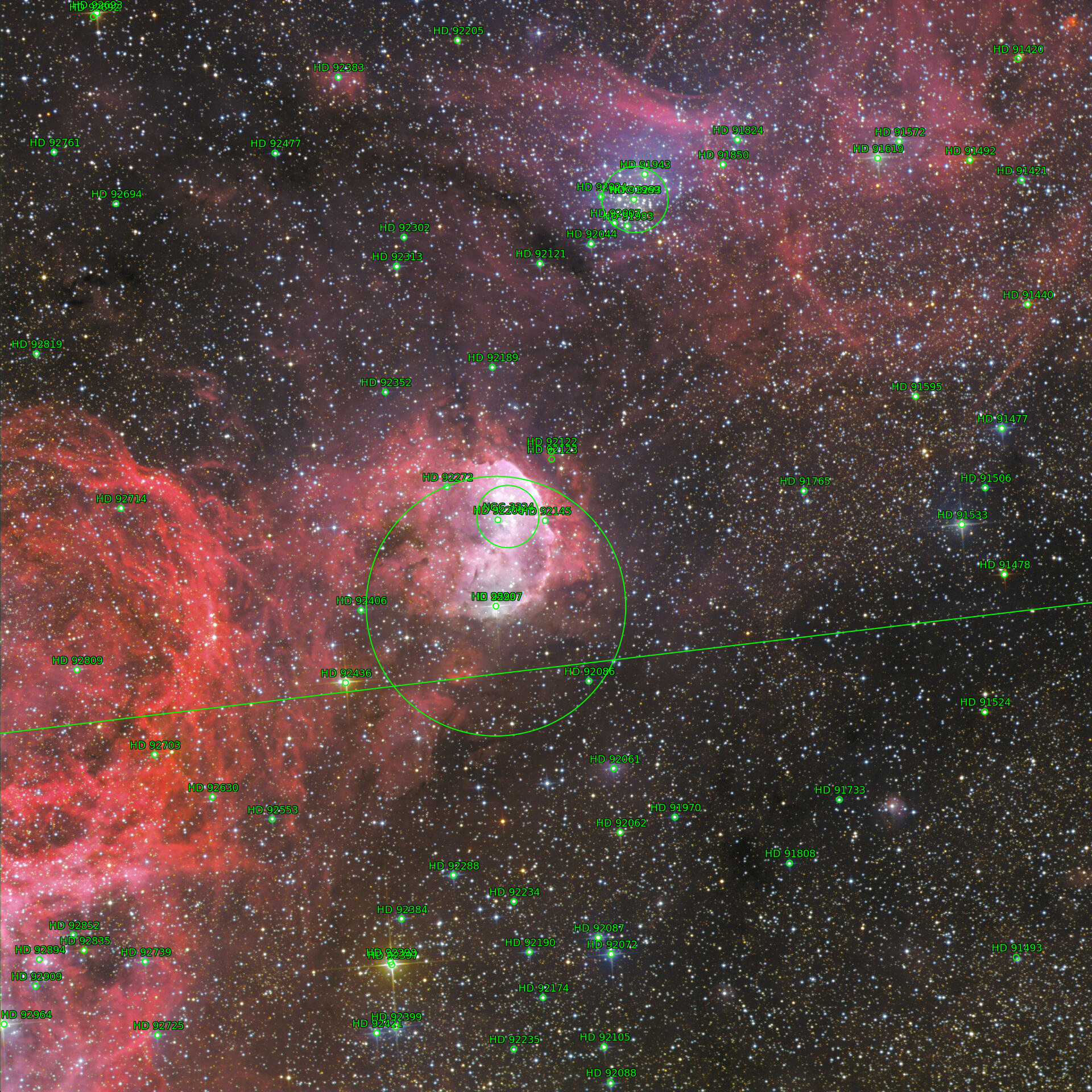 Sternkarten-Overlay (Astrometry.net)