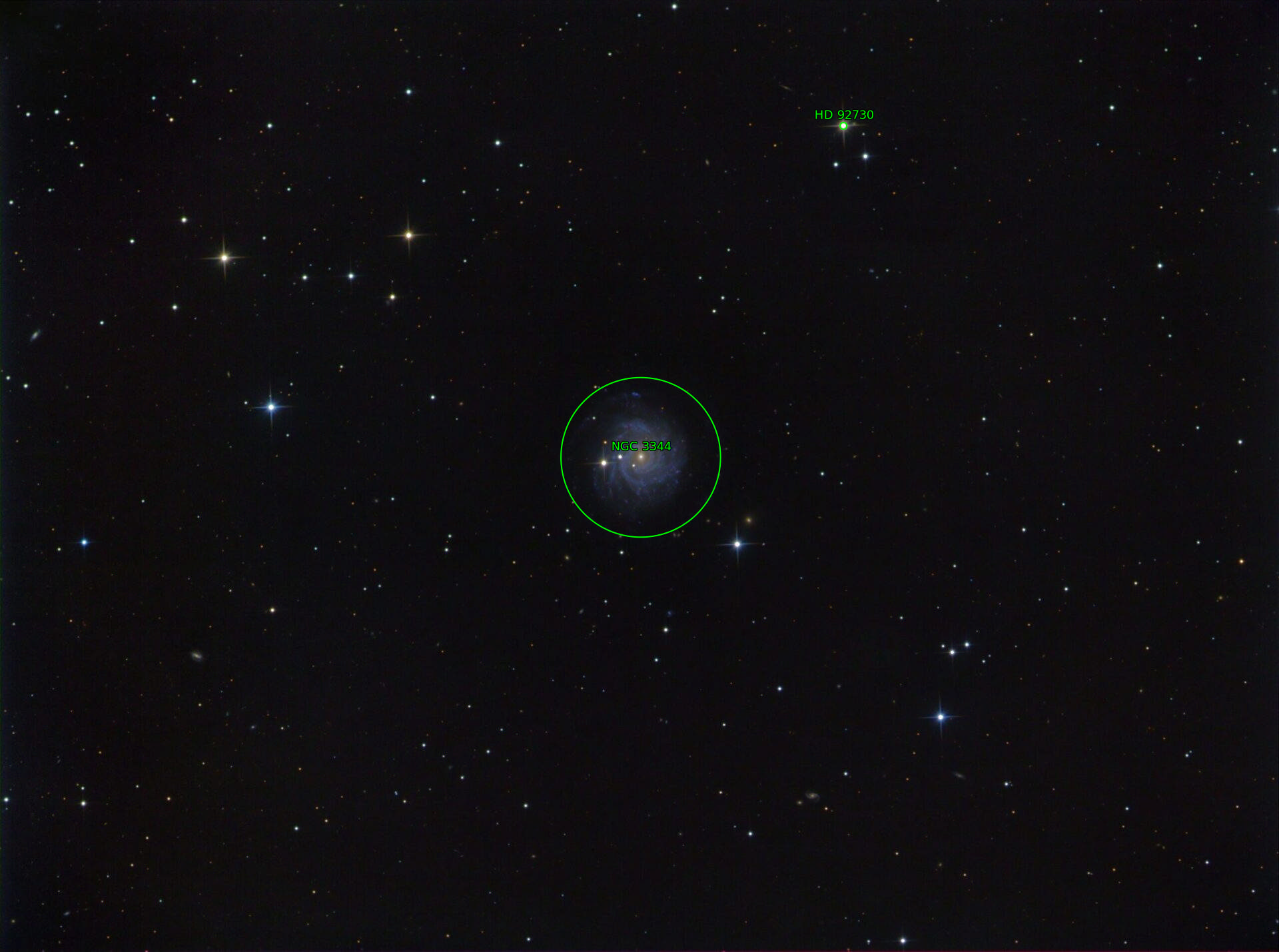 Sternkarten-Overlay (Astrometry.net)