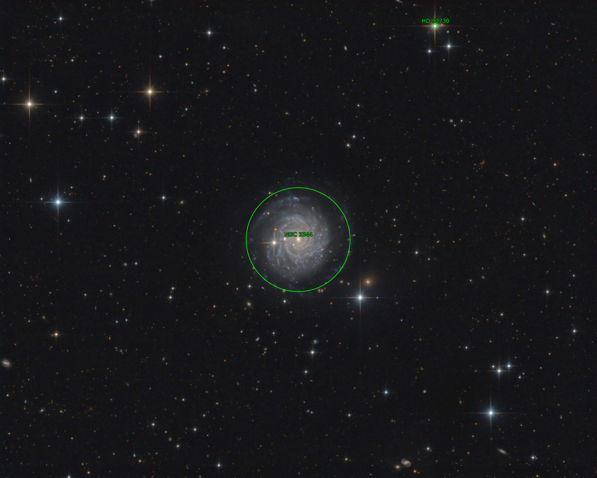 Sternkarten-Overlay (Astrometry.net)