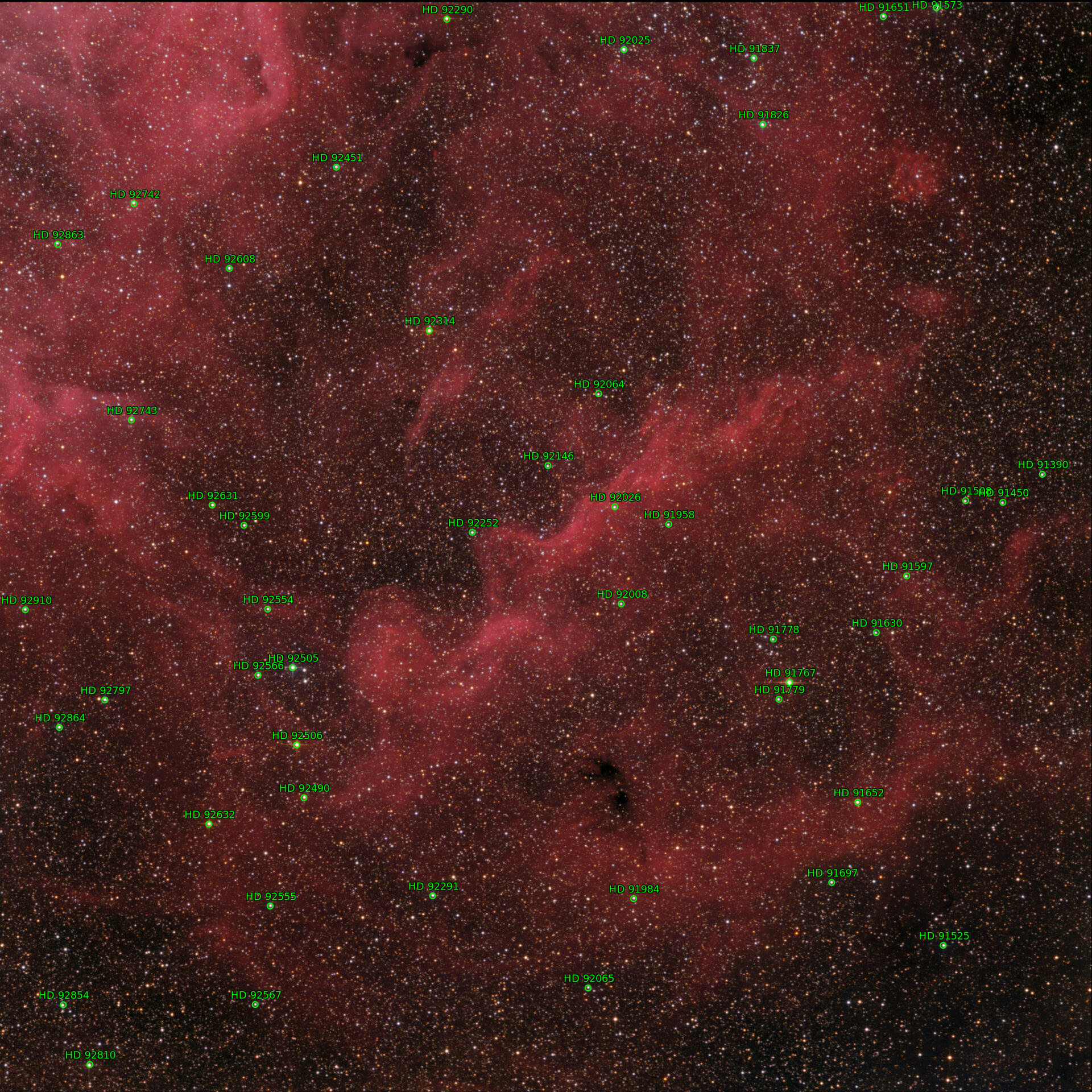 Sternkarten-Overlay (Astrometry.net)