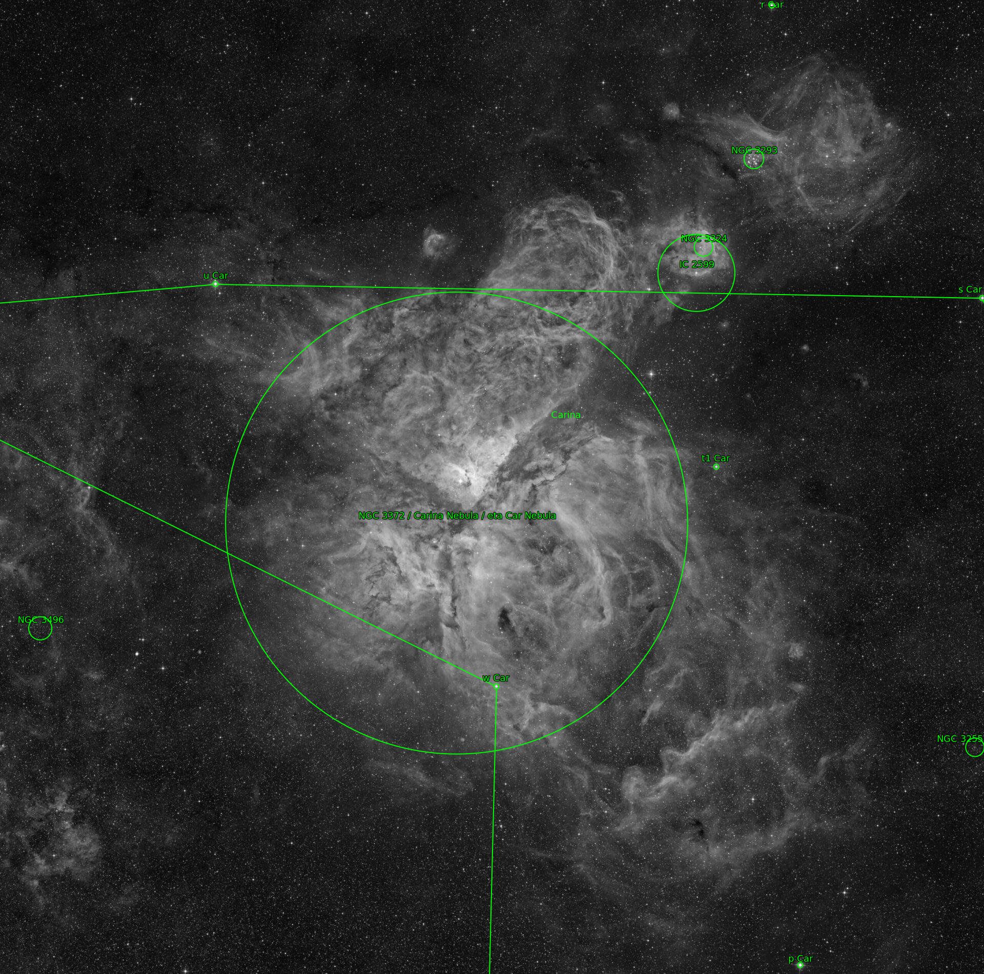 Sternkarten-Overlay (Astrometry.net)