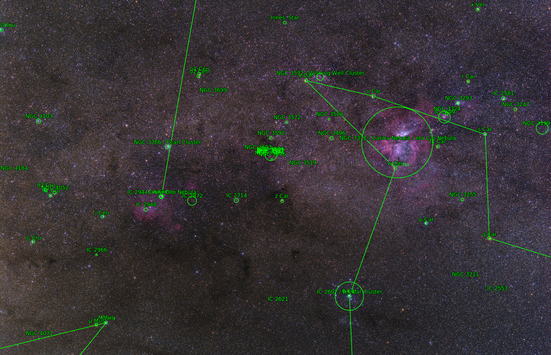Sternkarten-Overlay (Astrometry.net)