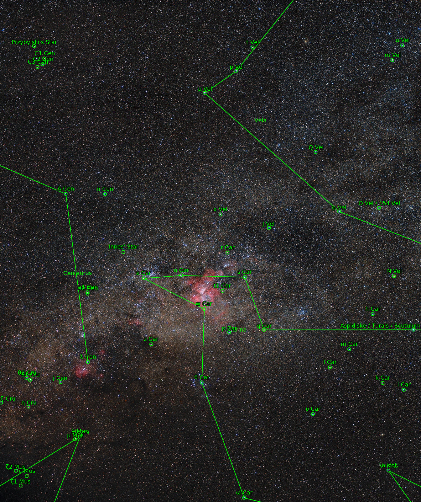 Sternkarten-Overlay (Astrometry.net)
