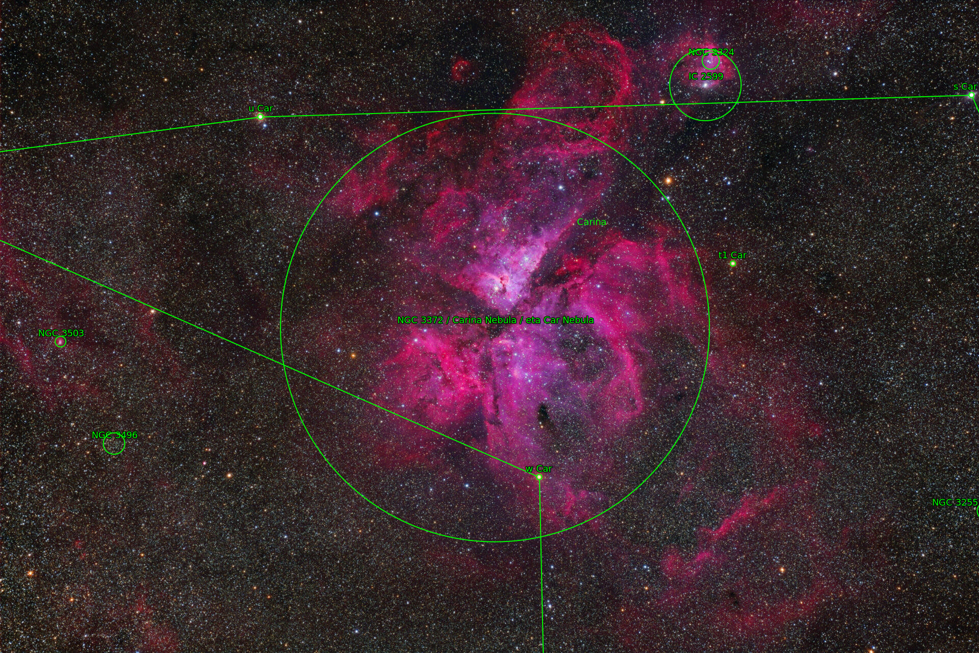 Sternkarten-Overlay (Astrometry.net)