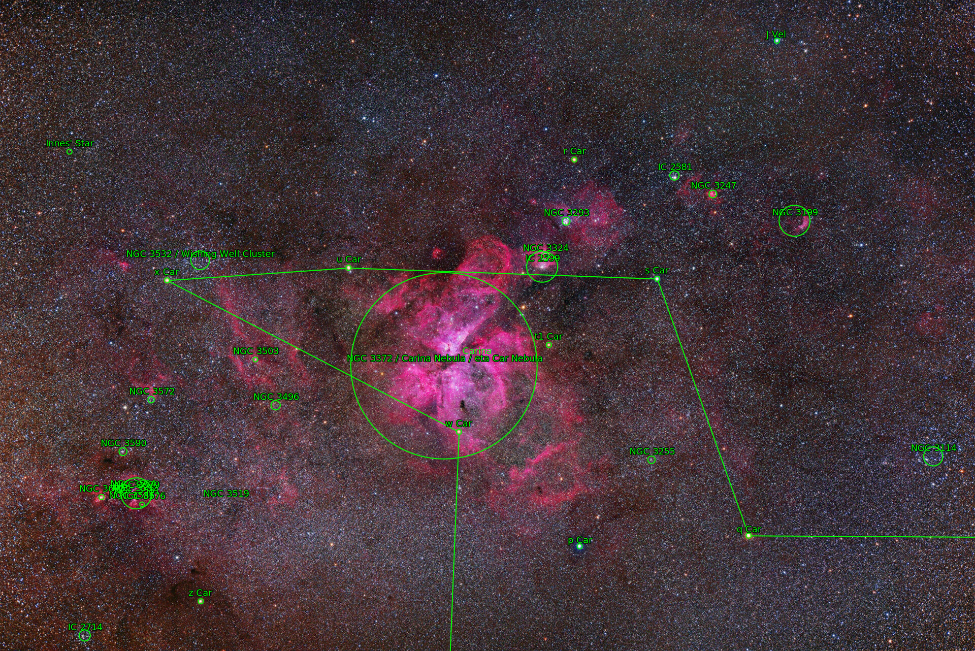 Sternkarten-Overlay (Astrometry.net)