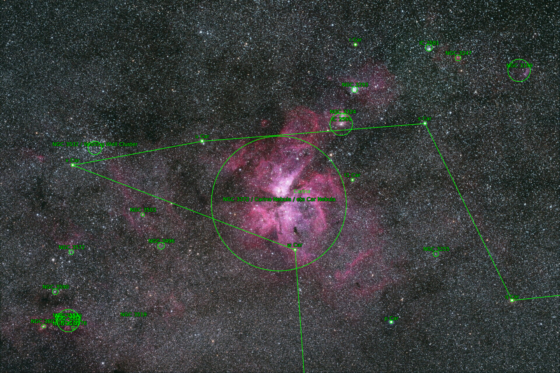 Sternkarten-Overlay (Astrometry.net)