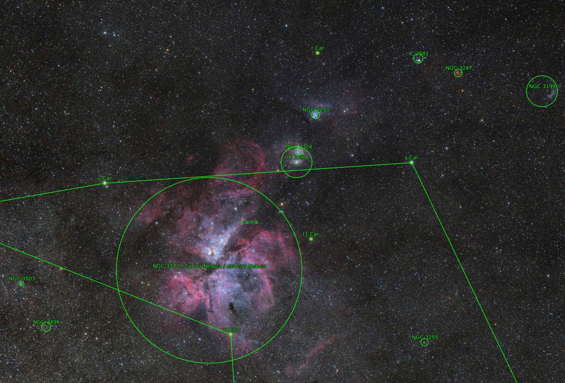 Sternkarten-Overlay (Astrometry.net)