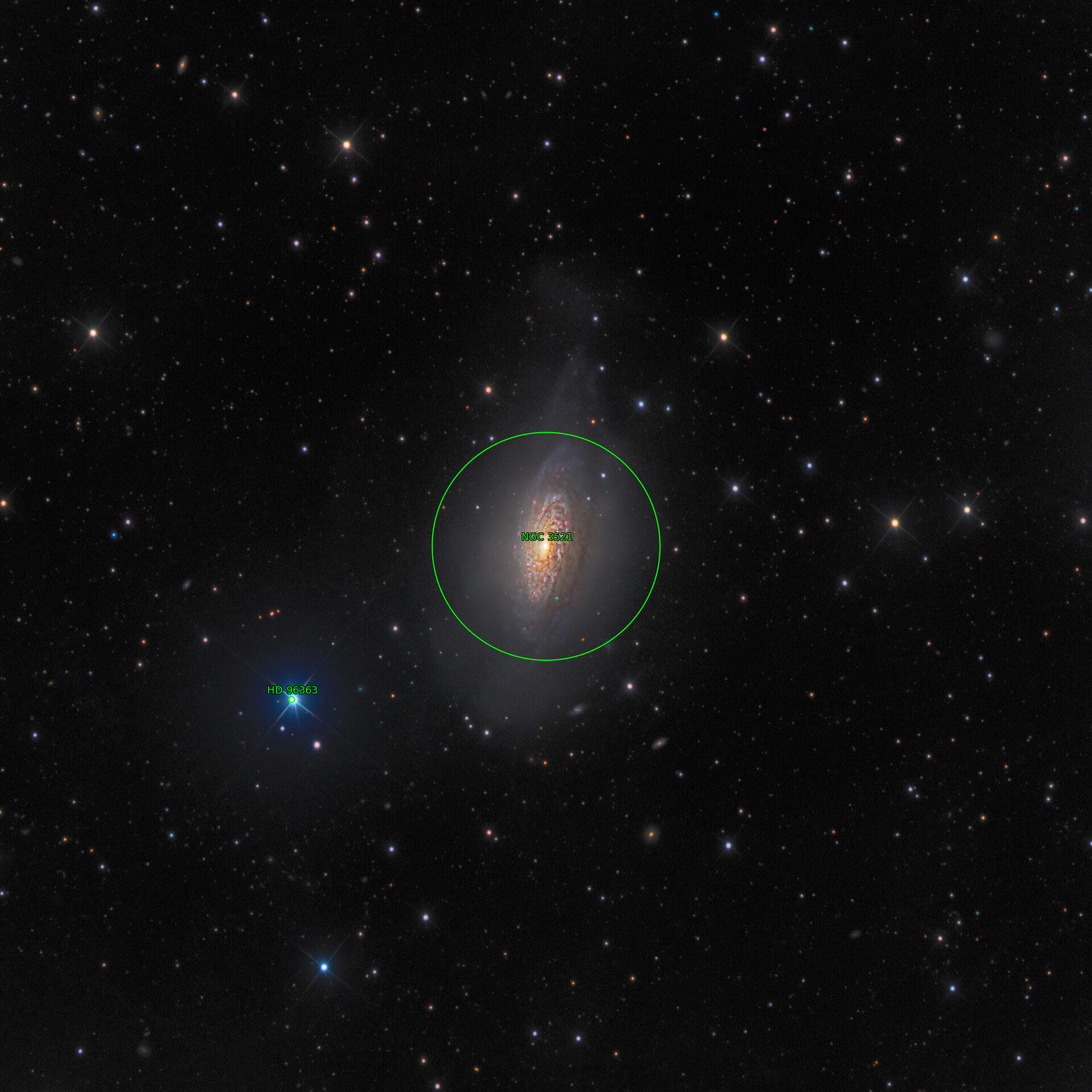 Sternkarten-Overlay (Astrometry.net)