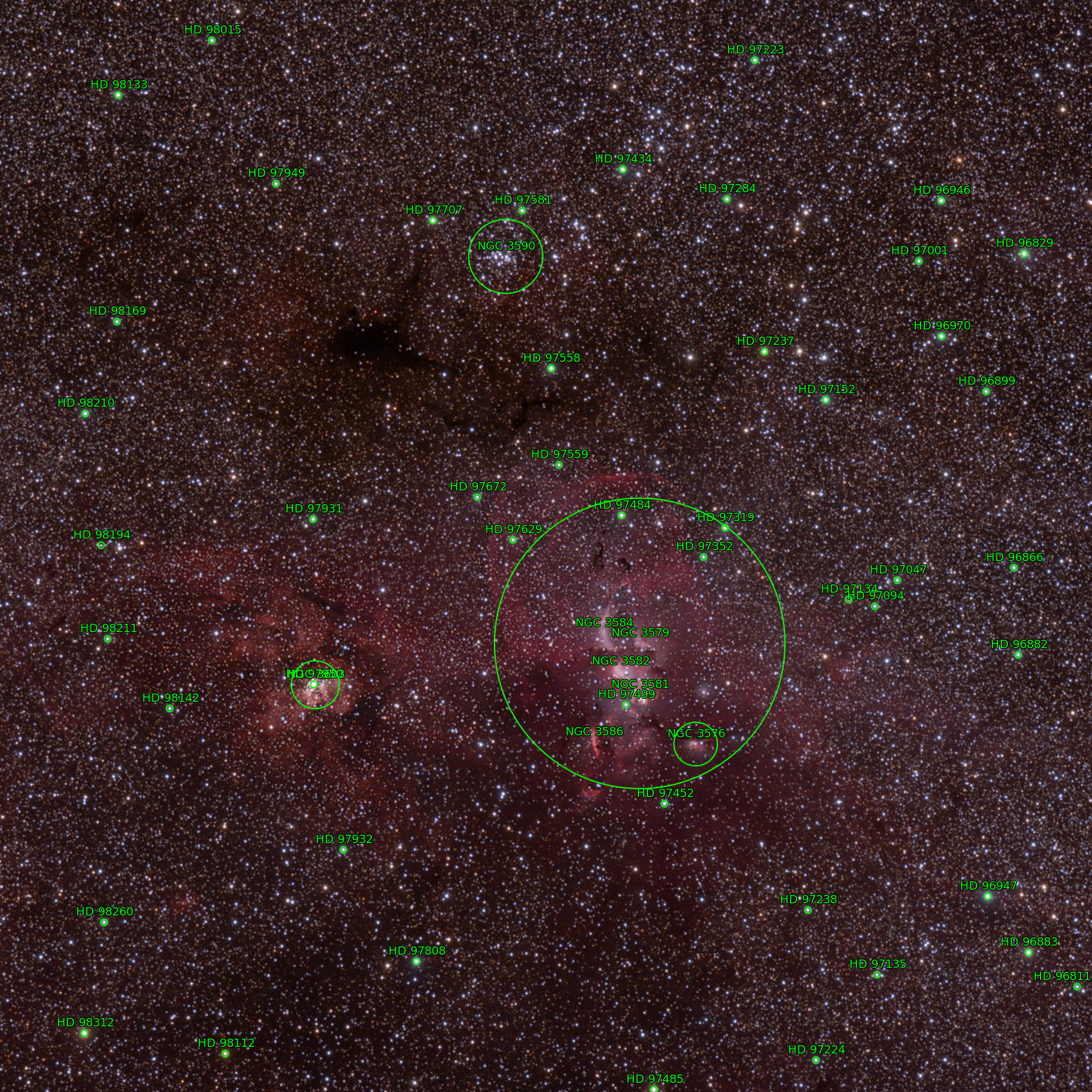 Sternkarten-Overlay (Astrometry.net)
