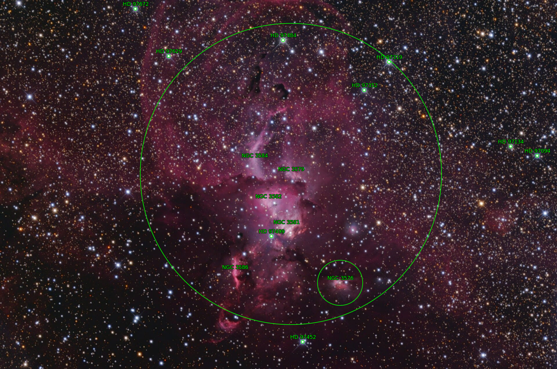 Sternkarten-Overlay (Astrometry.net)