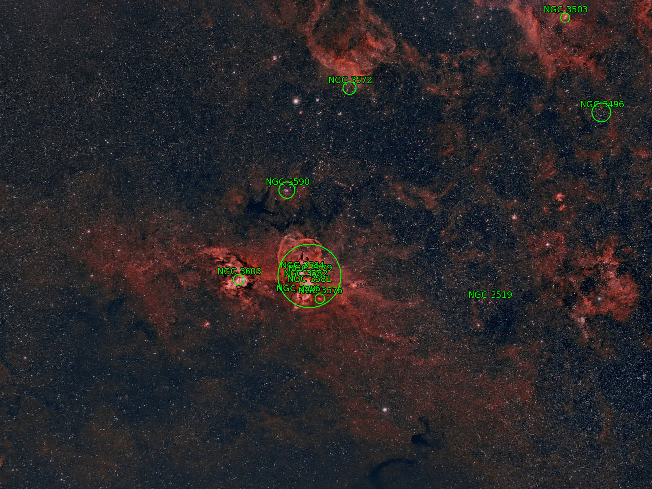 Sternkarten-Overlay (Astrometry.net)