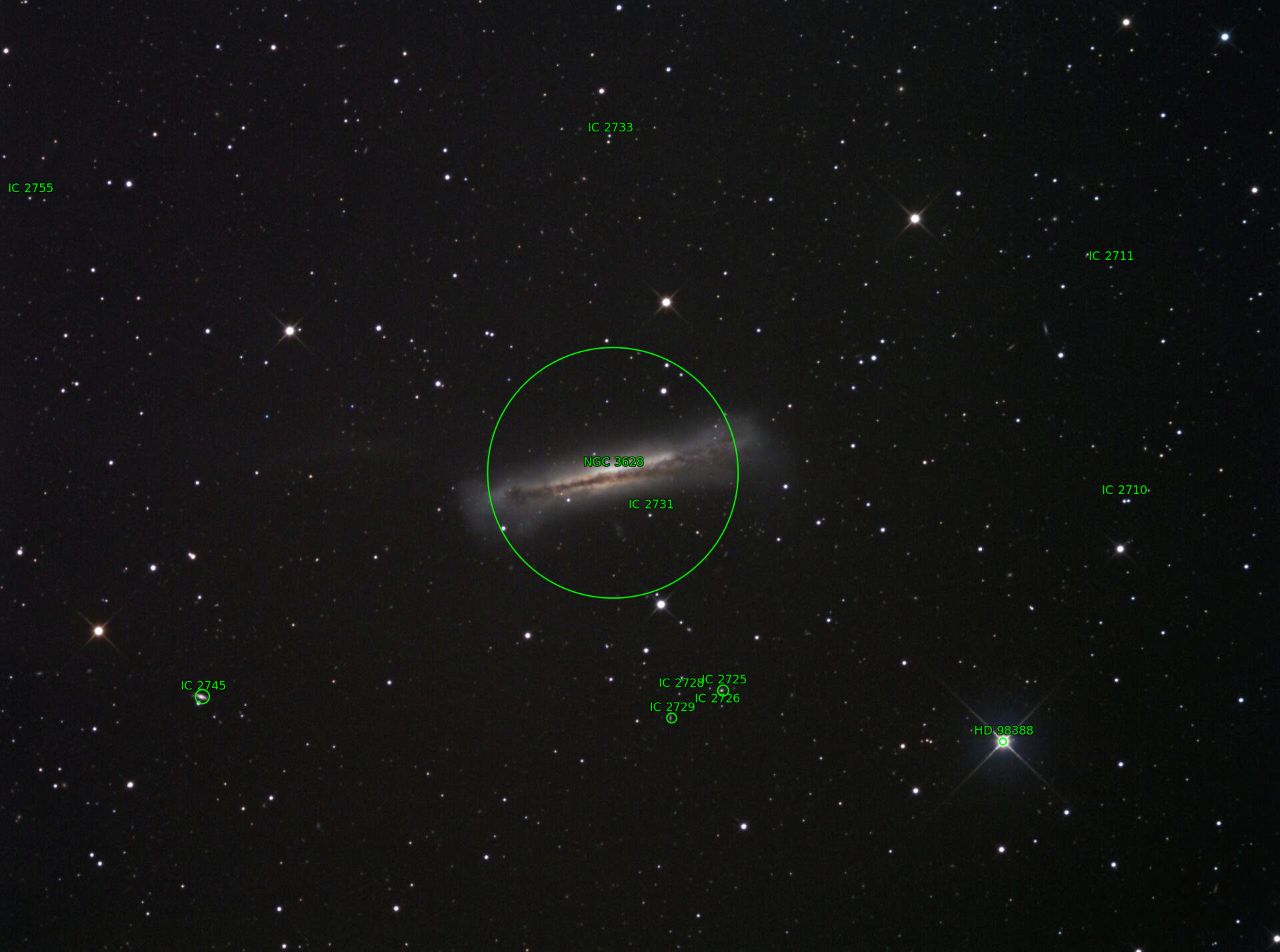 Sternkarten-Overlay (Astrometry.net)