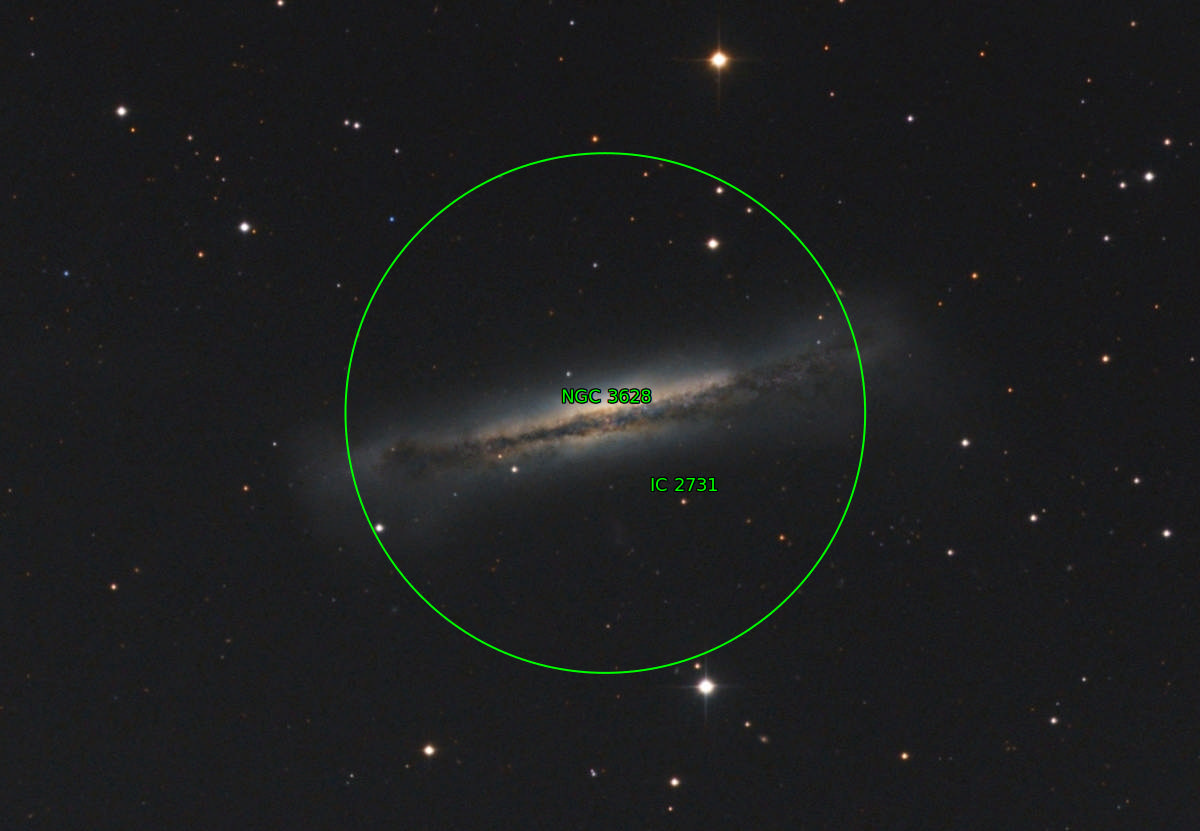 Sternkarten-Overlay (Astrometry.net)