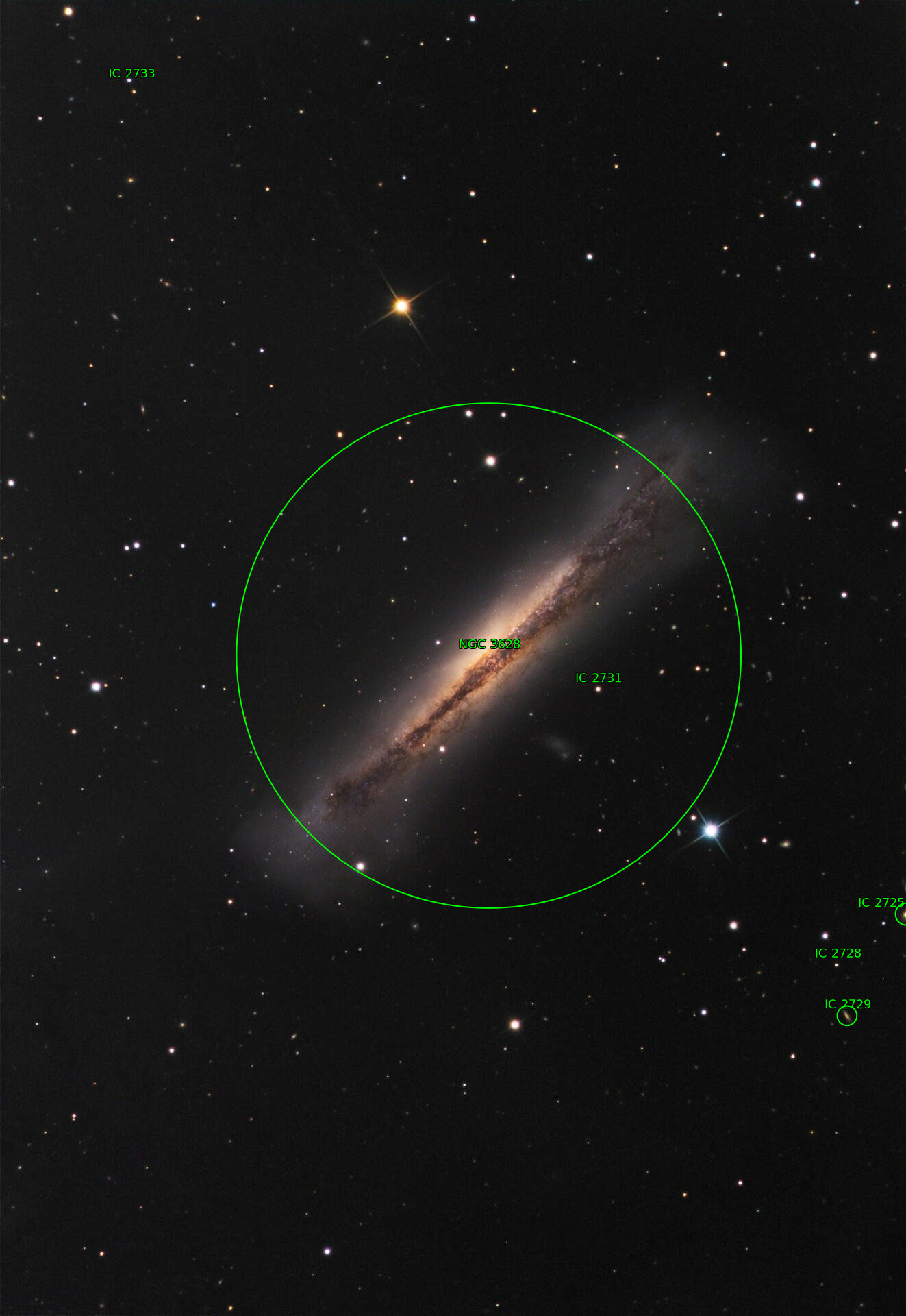 Sternkarten-Overlay (Astrometry.net)