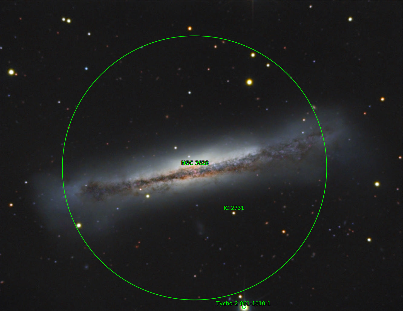 Sternkarten-Overlay (Astrometry.net)