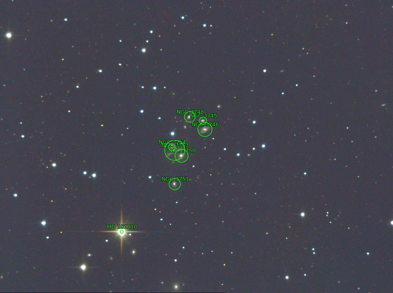 Sternkarten-Overlay (Astrometry.net)