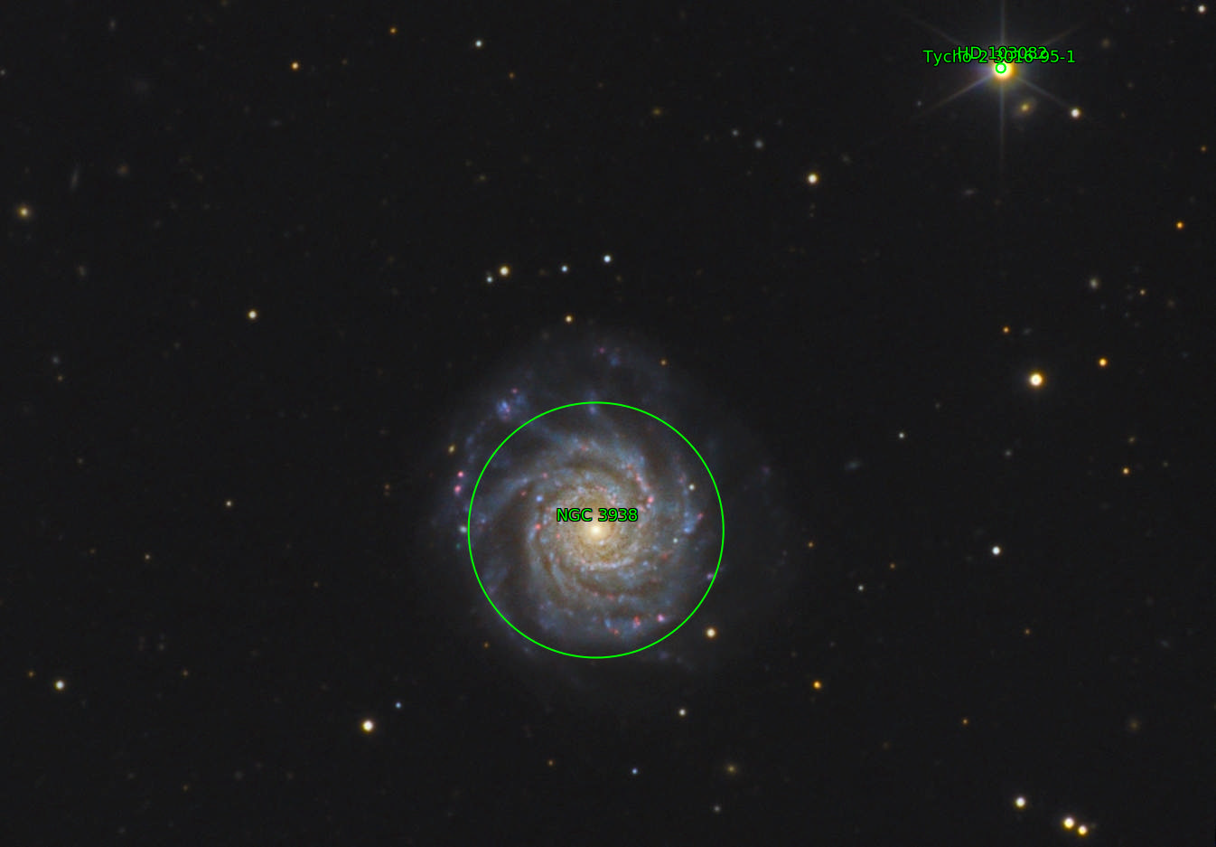 Sternkarten-Overlay (Astrometry.net)