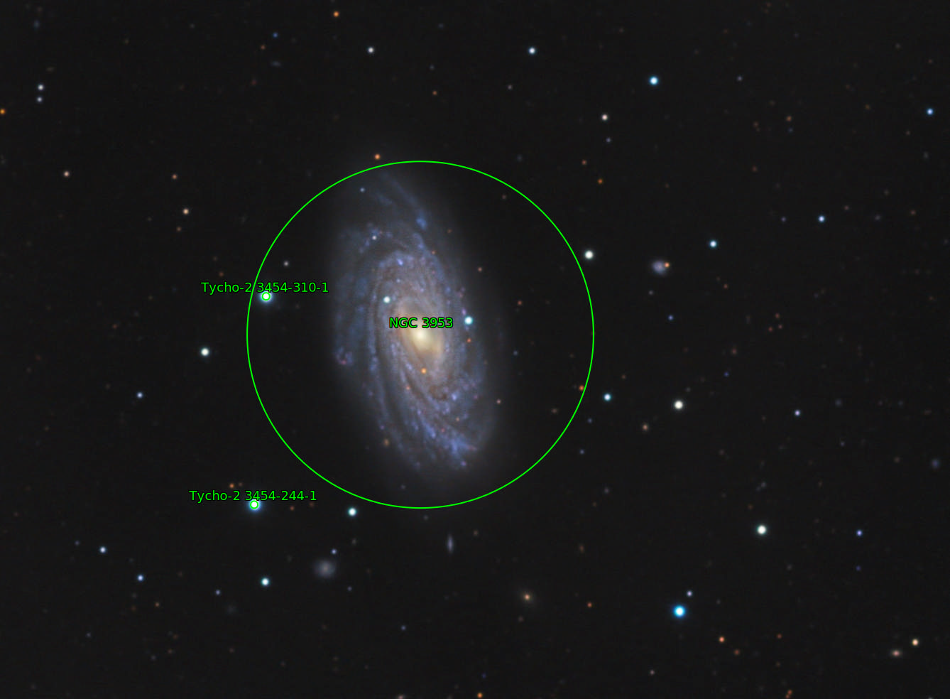 Sternkarten-Overlay (Astrometry.net)