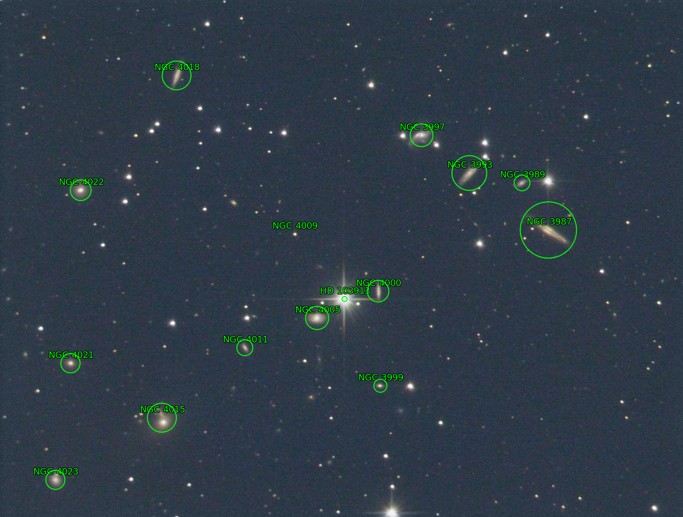 Sternkarten-Overlay (Astrometry.net)