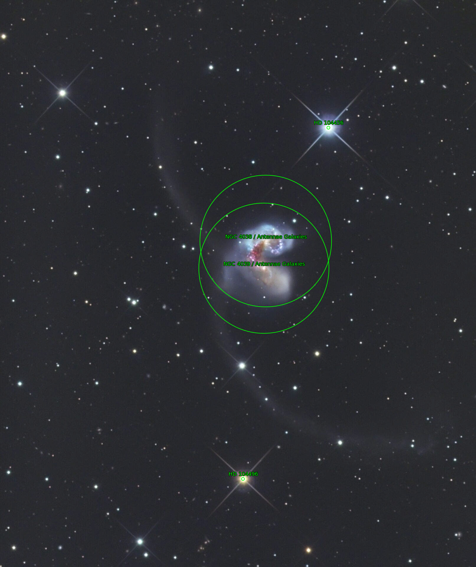 Sternkarten-Overlay (Astrometry.net)